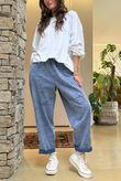 Duran Barrel Leg Jean Vintage Wash Denim 